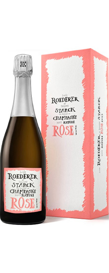 Louis Roederer Brut Nature Rosé Philippe Starck díszdobozos 2015