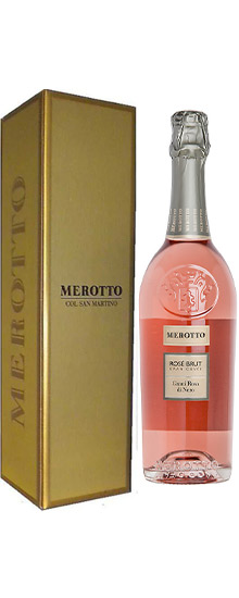 Merotto Grani Rosa di Nero Spumante Gran Cuvée Rosé Brut Magnum díszdobozban